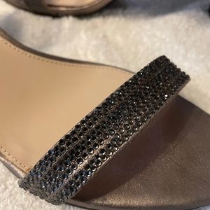 Pelle Moda Bronze beaded formal shoe